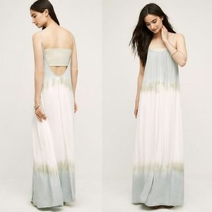 ILLIA sea maxi dress ANTHROPOLOGIE 2 Pcs Size 12